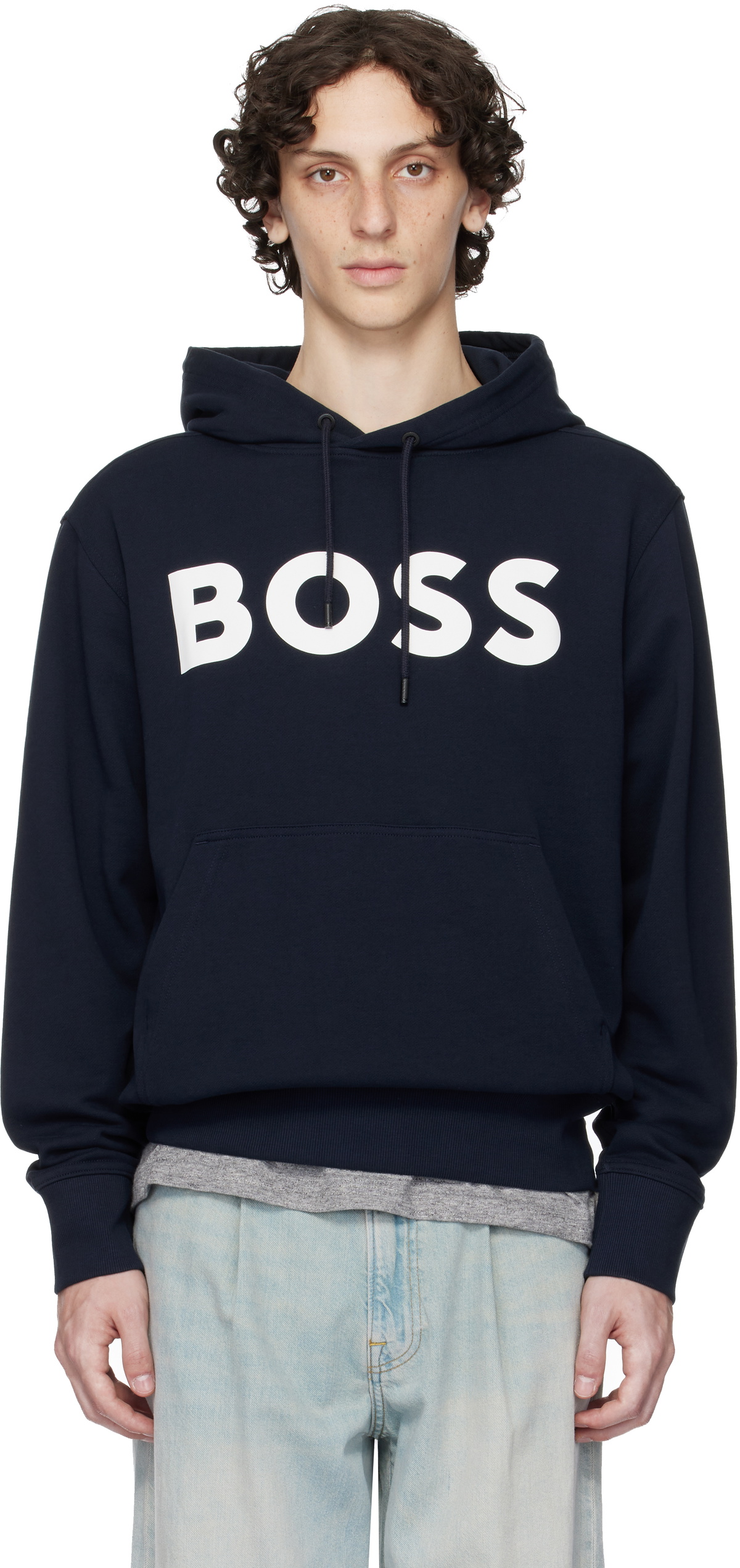 Boss  Dungarees Logo Navy main image 0