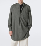 Stòffa Chalk stripe wool shirt