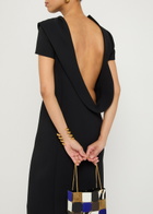 Khaite Iryl Open-back Draped Crepe Dress Black