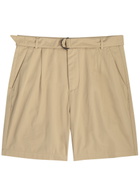 Oliver Spencer Belted Cotton Shorts Beige