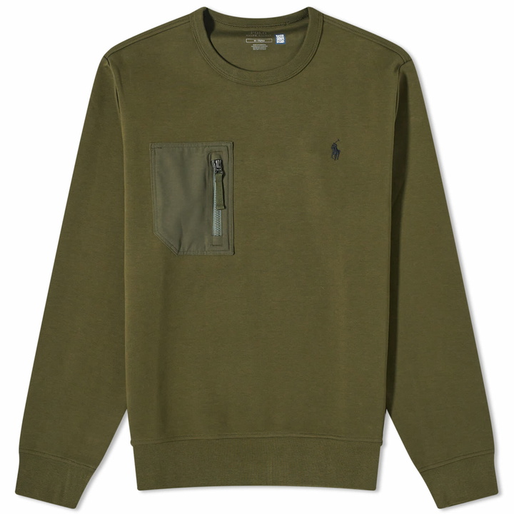 Photo: Polo Ralph Lauren Men's Next Gen Crew Sweat in Company Olive