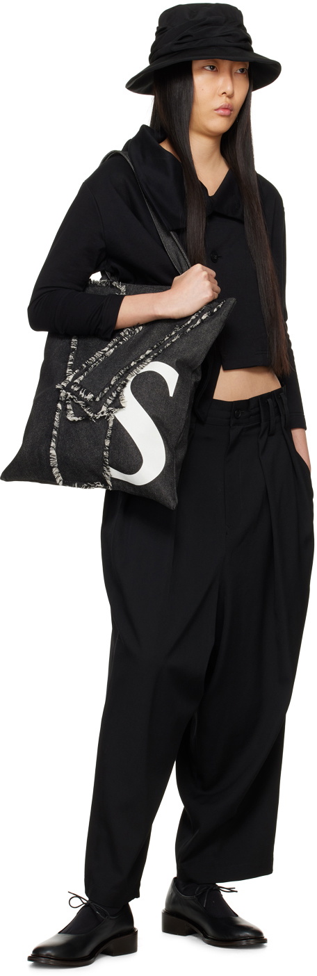 Y's Black Asymmetric Jacket