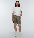 Amiri Printed cotton-blend shorts