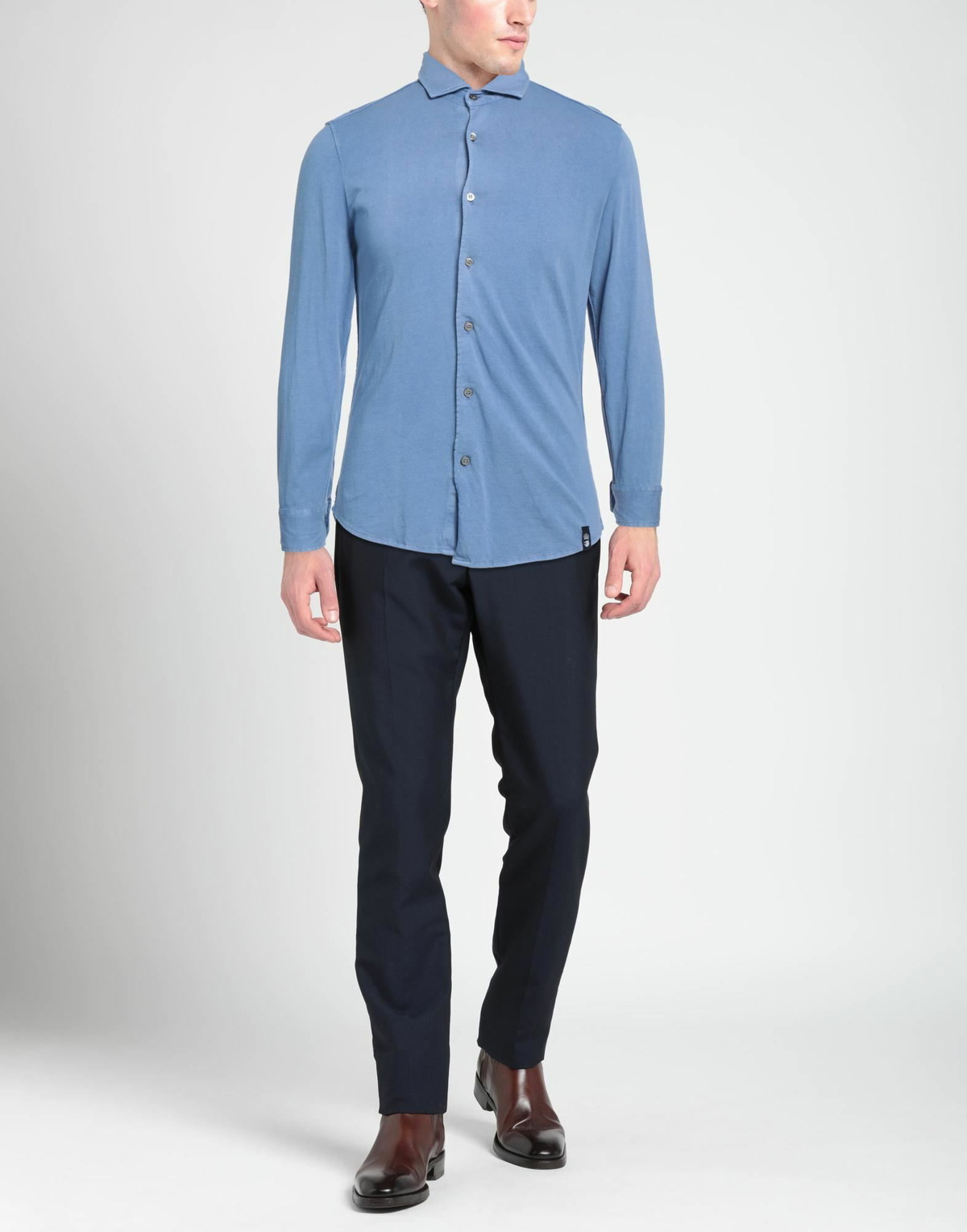 Drumohr Mens Shirt Light in Blue
