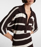 Proenza Schouler Solana striped wool and silk maxi dress