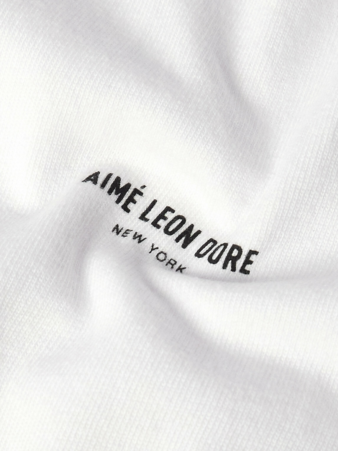 Aimé Leon Dore - Logo-Print Cotton-Jersey T-Shirt - White