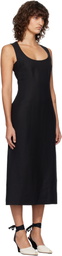 JACQUEMUS Black 'The Tablier' Midi Dress