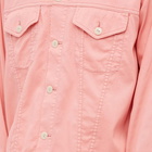 Beams Plus Men's Garment Dyed Trucker Jacket in Pink