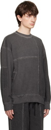 Izzue Gray Cold-Dyed Sweatshirt