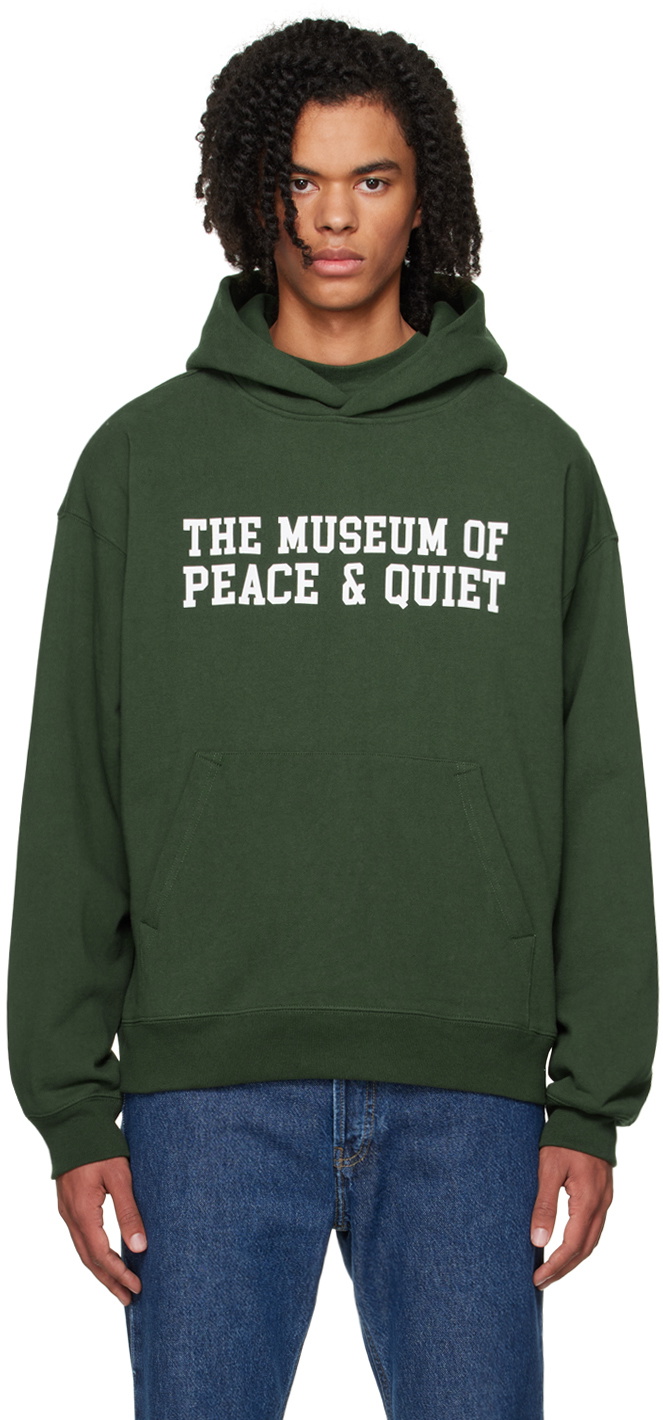 Museum Of Peace And Quiet Green Campus Hoodie Museum Of Peace And Quiet
