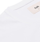 Folk - Embroidered Printed Cotton-Jersey T-Shirt - Men - White