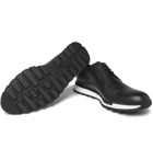 Berluti - Fast Track Logo-Embossed Leather Sneakers - Black