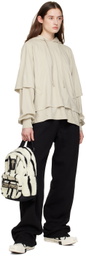 Rick Owens Drkshdw Black & White Converse Edition Zebra Go Lo Backpack