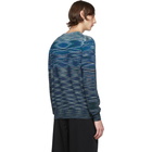 Missoni Blue and Black Crewneck Sweater