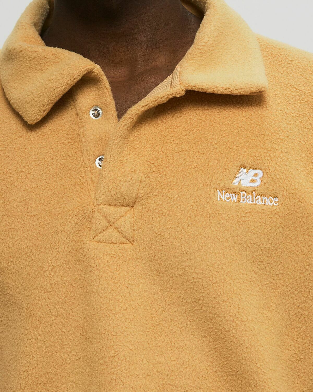 New Balance Polar Fleece Polo Brown Men