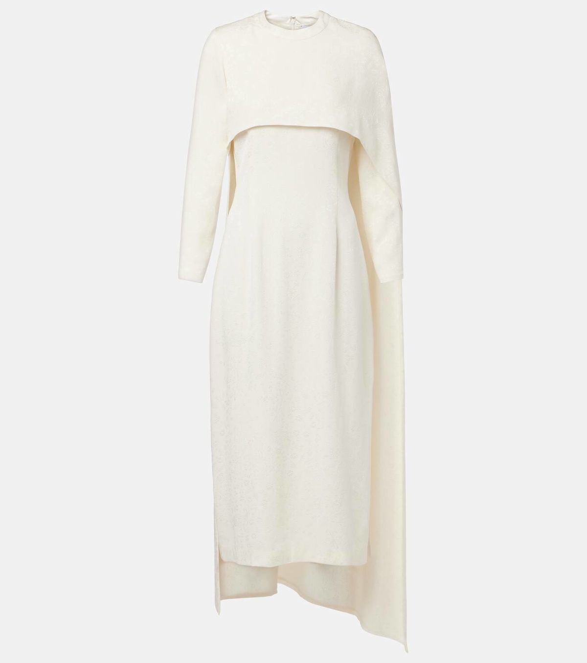 Markarian Felice caped jacquard midi dress