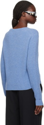 Guest in Residence Blue Light Rib Sweater