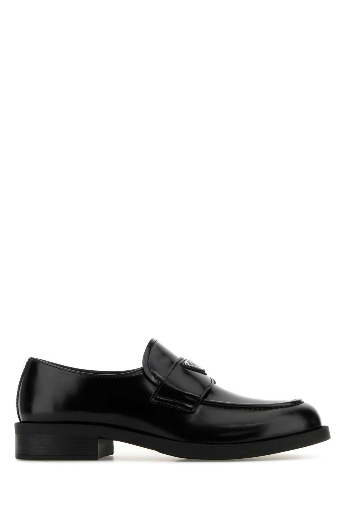 Prada Gray Calf Leather Bos Taurus Slip-On Men\'s Loafers Prada Brown Calf Leather Bos Taurus Slip-on Loafers | ModeSens main image 4