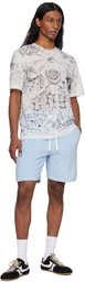 Casablanca Gray Tattoo Mesh T-shirt
