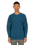 Surface Long-Sleeved Top in Blue