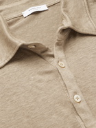 BOGLIOLI - Linen Polo Shirt - Neutrals