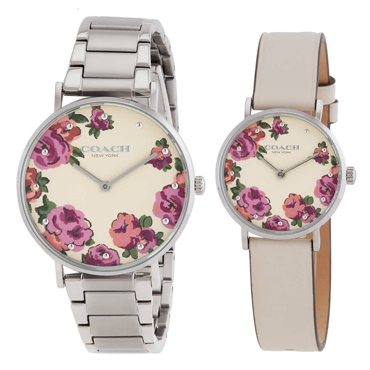 Coach Flower Dial Quartz Perry Gift Set Watch 14000094 Coach