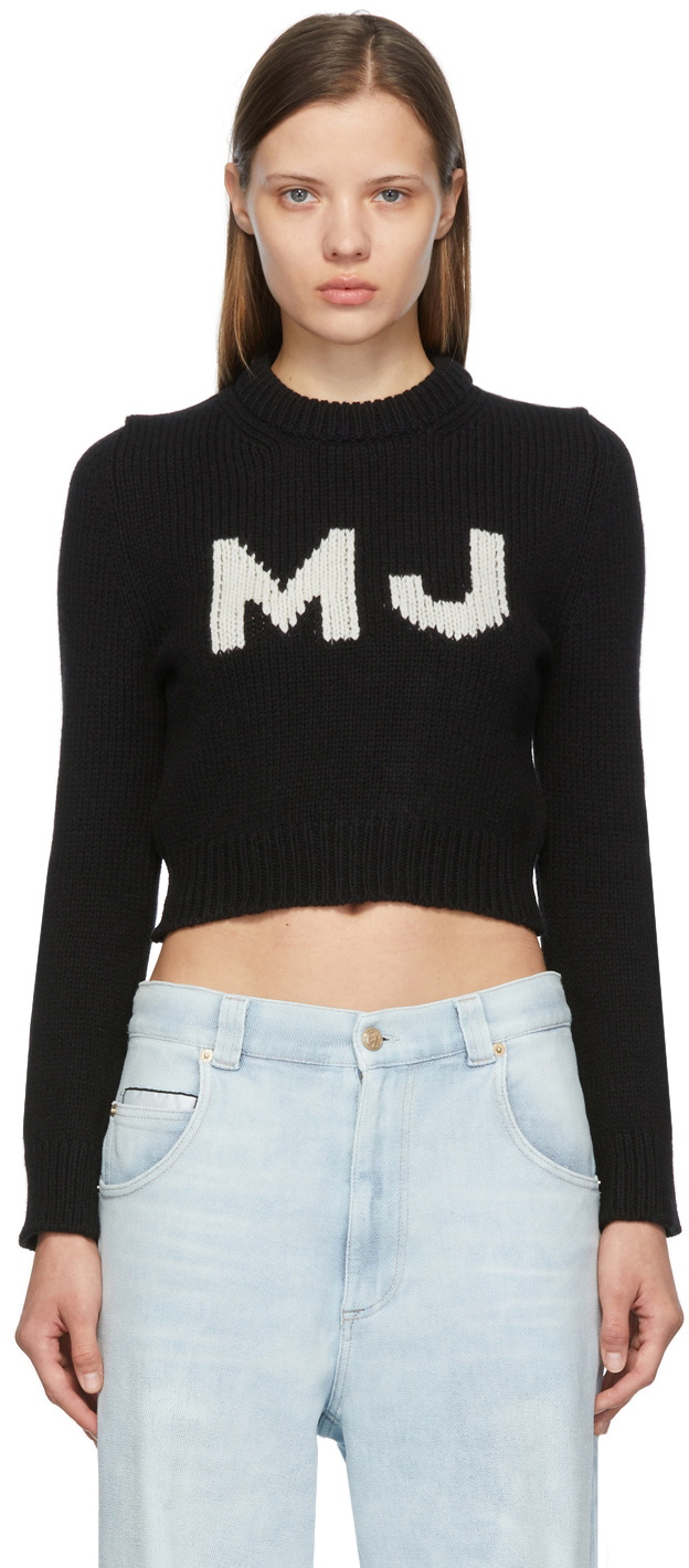 Marc Jacobs Black 'The Shrunken' Sweater Marc Jacobs