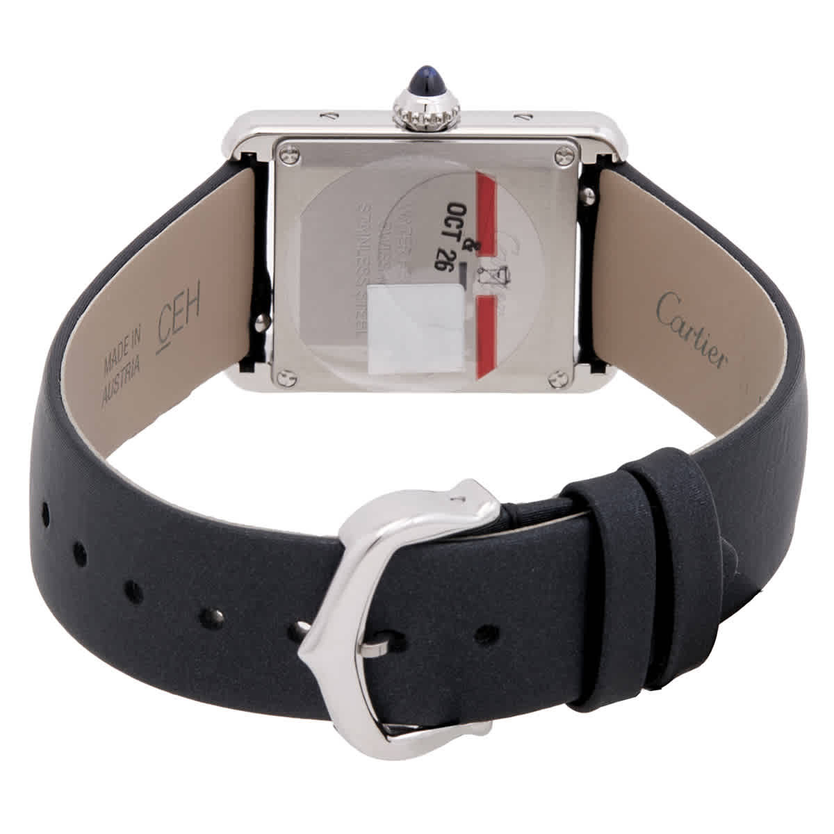 Cartier Tank Must Small Model Diamond Silver Dial Watch W4TA0031