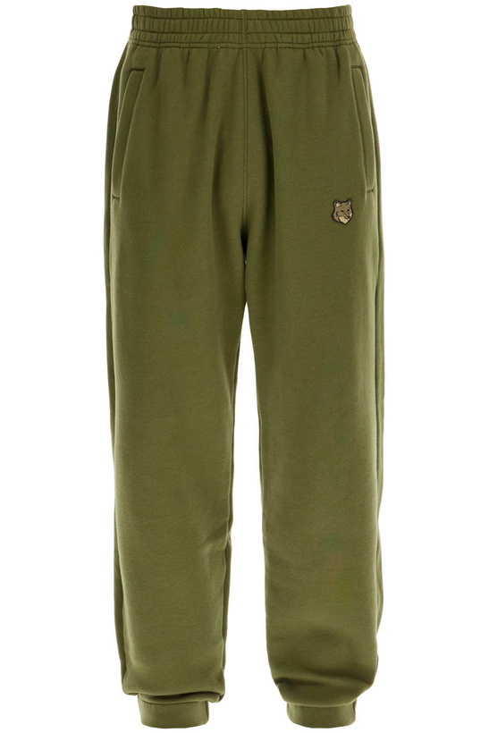 Photo: MAISON KITSUNE 'bold fox head jogging Khaki