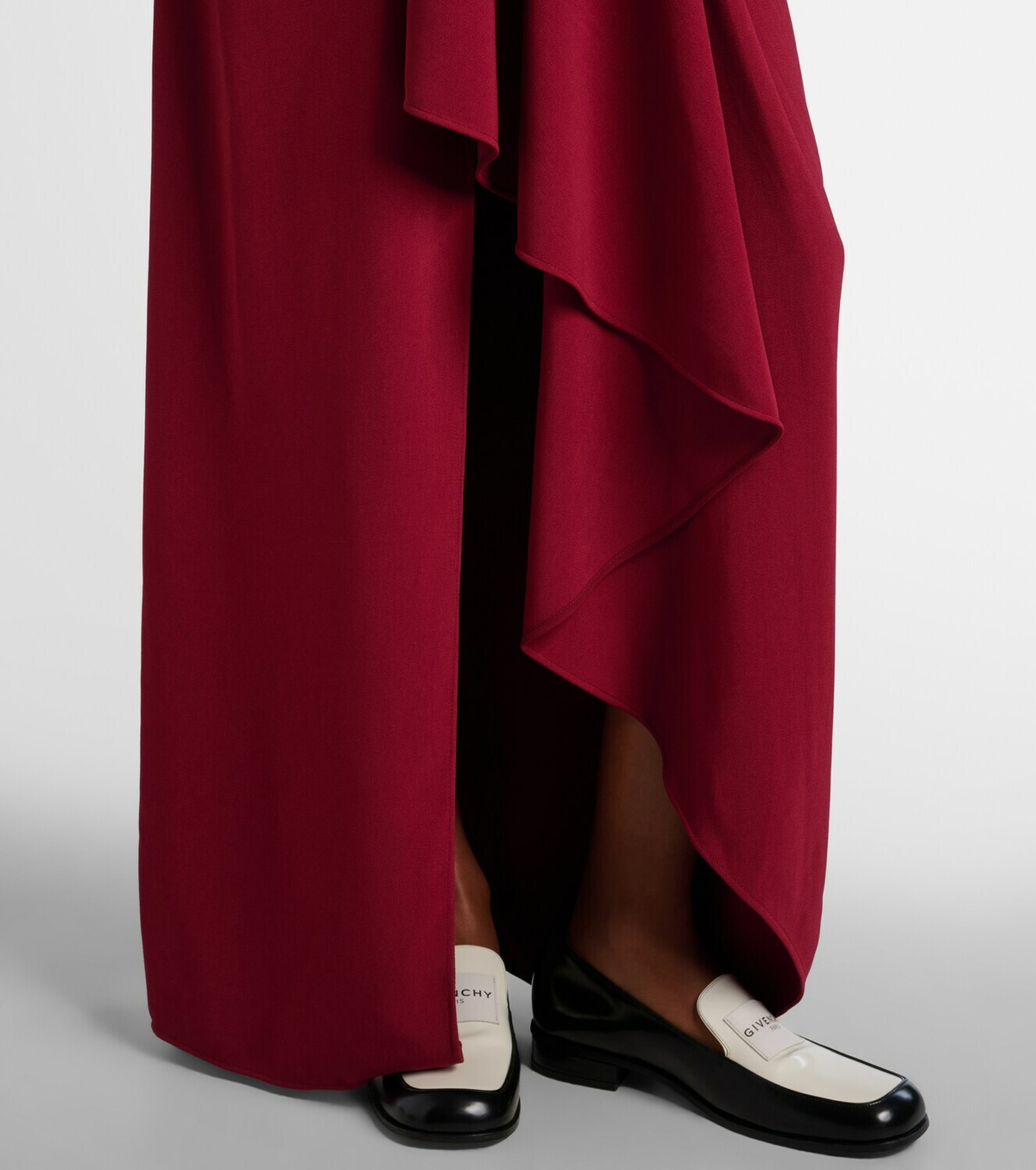 Givenchy Asymmetrical draped midi dress