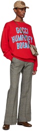 Gucci Red 'Humphrey Bogart' Sweatshirt