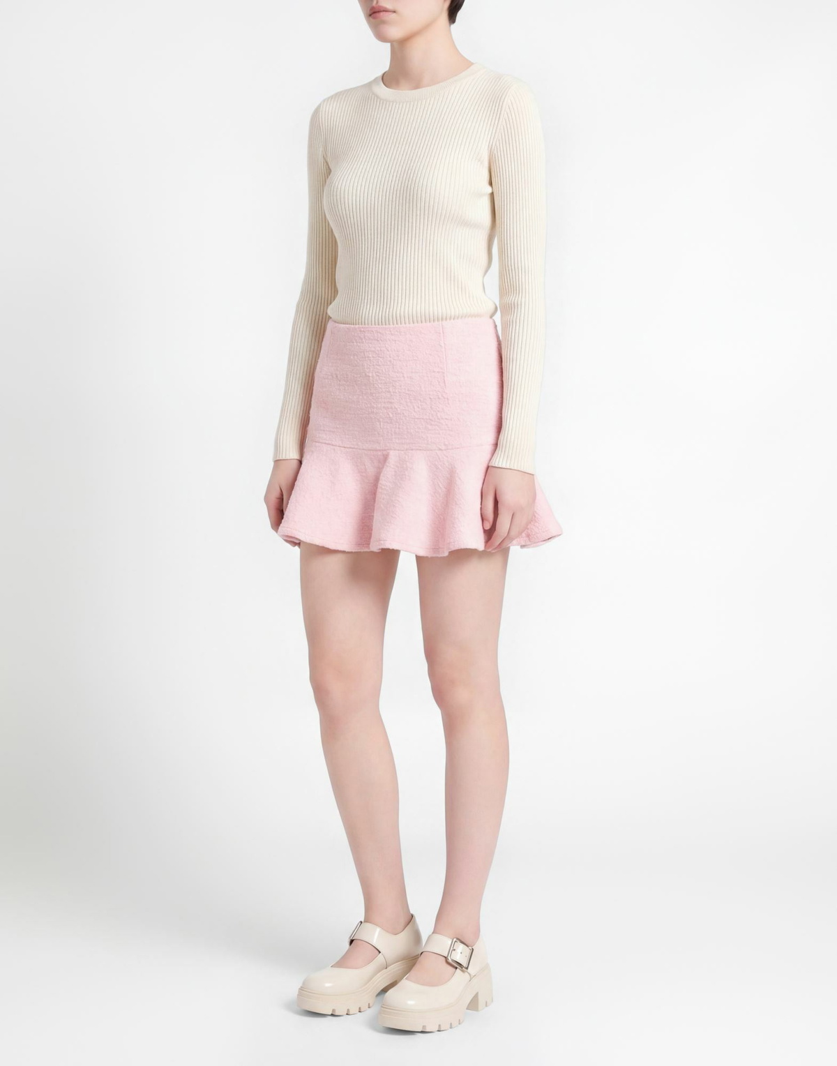 Misbhv Womens Mini skirt Light in Pink