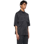 Nahmias Black Silk Short Sleeve Shirt