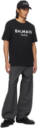 Balmain Black Printed T-Shirt