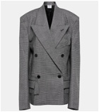 Vetements - Oversized checked wool blazer