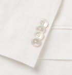 Hugo Boss - White Helford Slim-Fit Unstructured Linen Suit - White