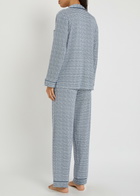 Eberjey Gisele Printed Jersey Pyjama set Navy