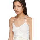 Wendelborn White Silk Inside-Out Bodysuit