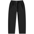 Goldwin Men's One Tuck Tapered Stretch Pants in Black