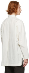 Homme Plissé Issey Miyake White Packable Long Shirt