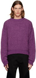 Andersson Bell Purple Ribbed Sweater