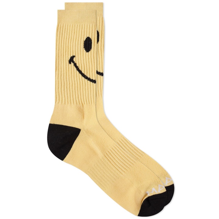 Photo: MARKET Men's Smiley Oversized Sock in Sunshine