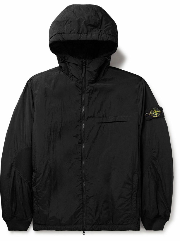 Photo: Stone Island - Logo-Appliquéd Nylon Metal Hooded Jacket - Black