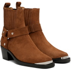 ANINE BING Tan Mid Biker Boots