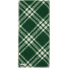 Burberry Green Check Wool Scarf