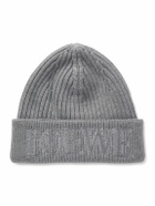 LOEWE - Logo-Embroidered Ribbed Wool Beanie