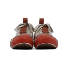 Boris Bidjan Saberi Grey and Red Bamba2 Sneakers