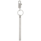 Rick Owens Silver Large Barrette Keychain