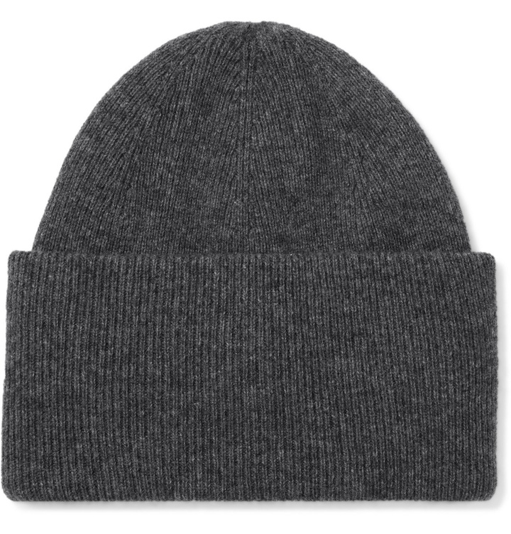 Photo: Holden - Ribbed Wool and Cashmere-Blend Beanie - Gray