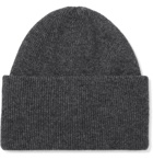 Holden - Ribbed Wool and Cashmere-Blend Beanie - Gray